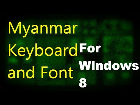 myanmar zawgyi font keyboard for windows 10